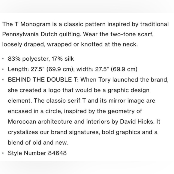 NWT Tory Burch T Monogram Two Tone Scarf - Golden Marigold & Pink - Picture 3 of 5